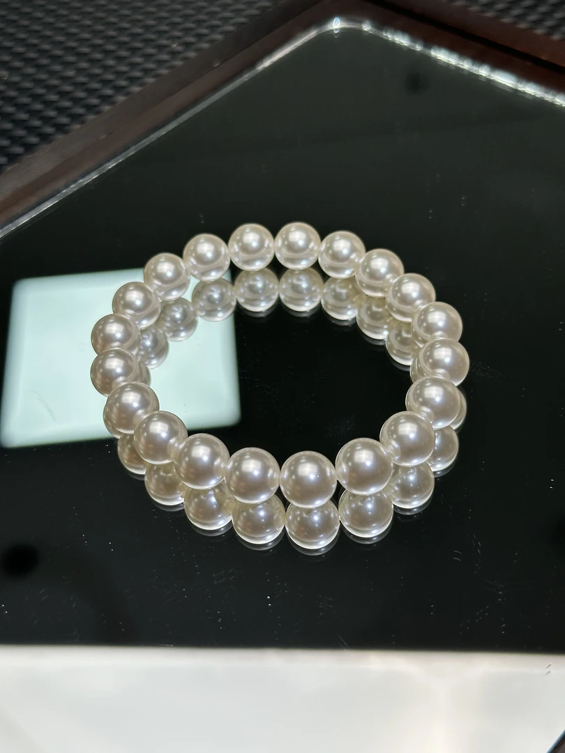 E62无暇极光海水白10M手串时尚百搭女款