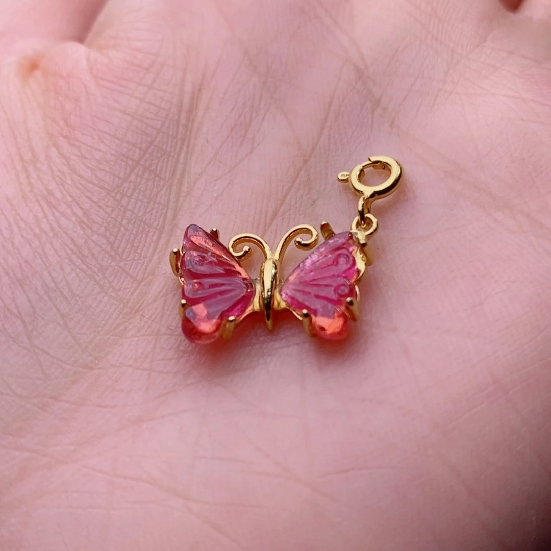 颈饰未镶嵌碧玺蝴蝶小滴溜yy