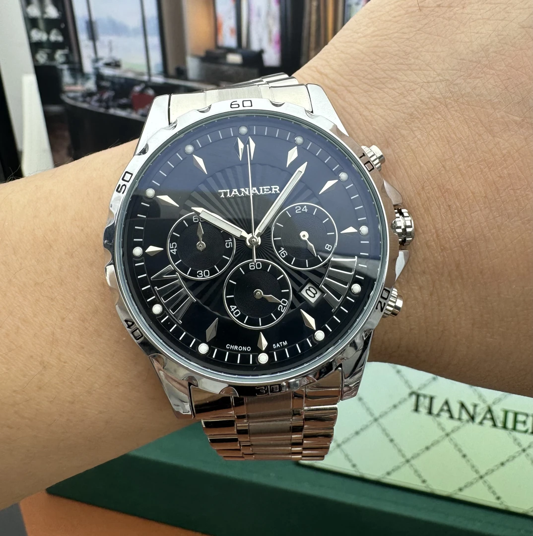 手表男士飞行员系列腕表夜光防水高端单日历高端腕表T800S_LH