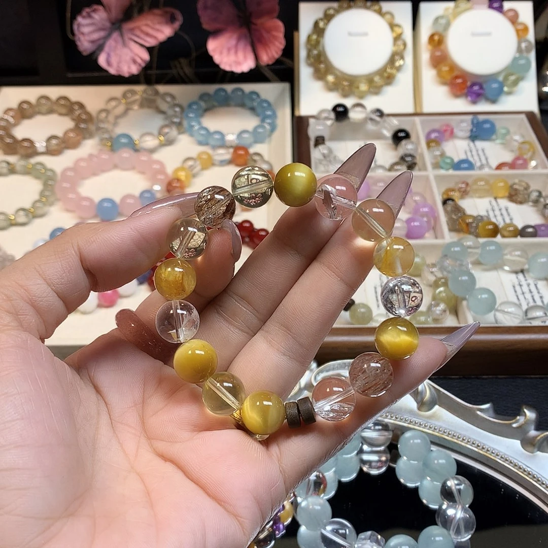 水晶金虎眼设计款浮力