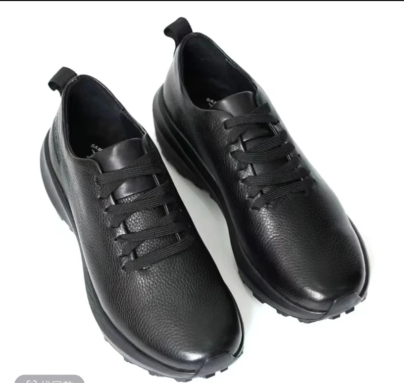 欧若风男士时尚健步登山鞋休闲皮鞋商务户外皮鞋系带休闲鞋