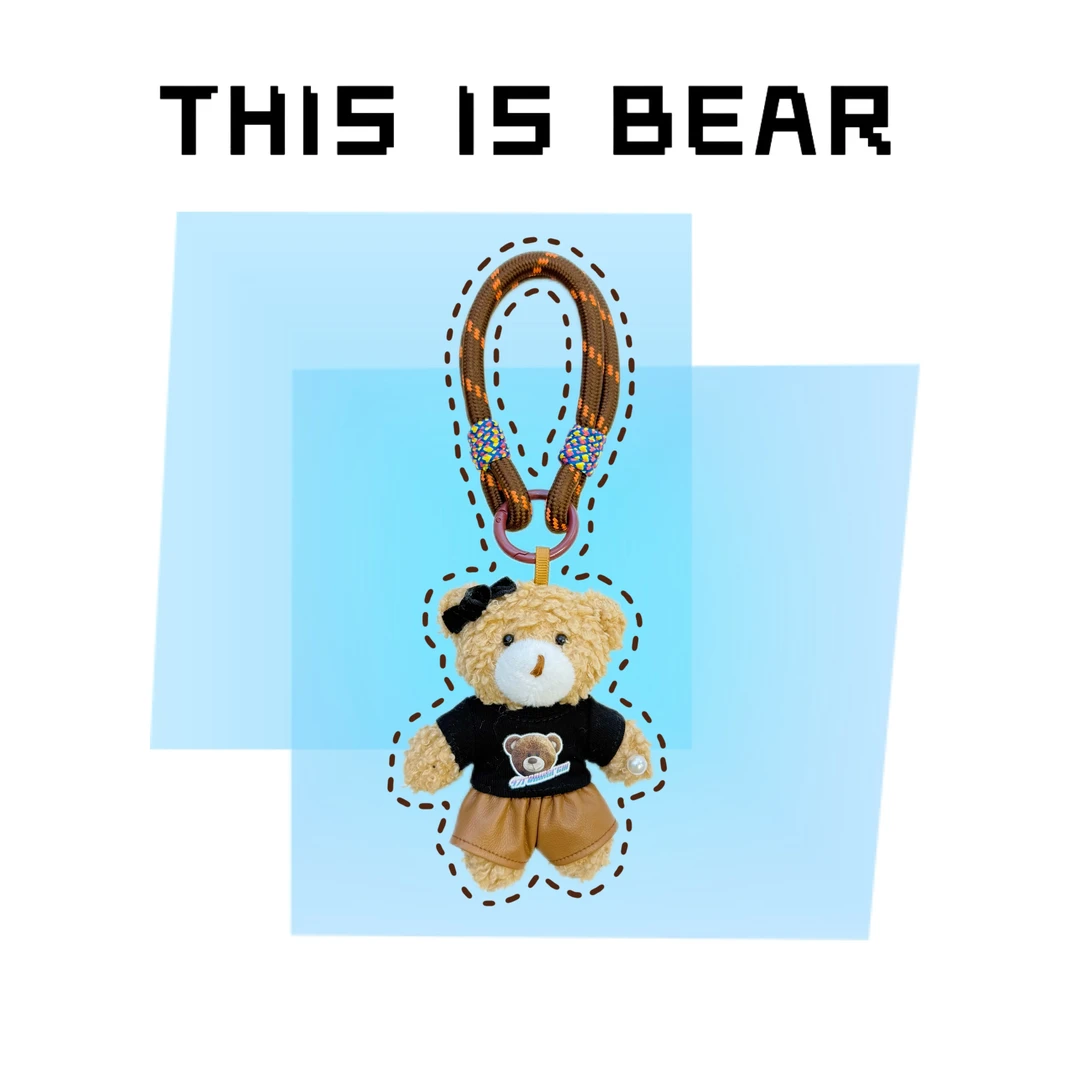 This is Bear•设计师原创包包挂件/手机挂饰/车挂/小皮裤A187