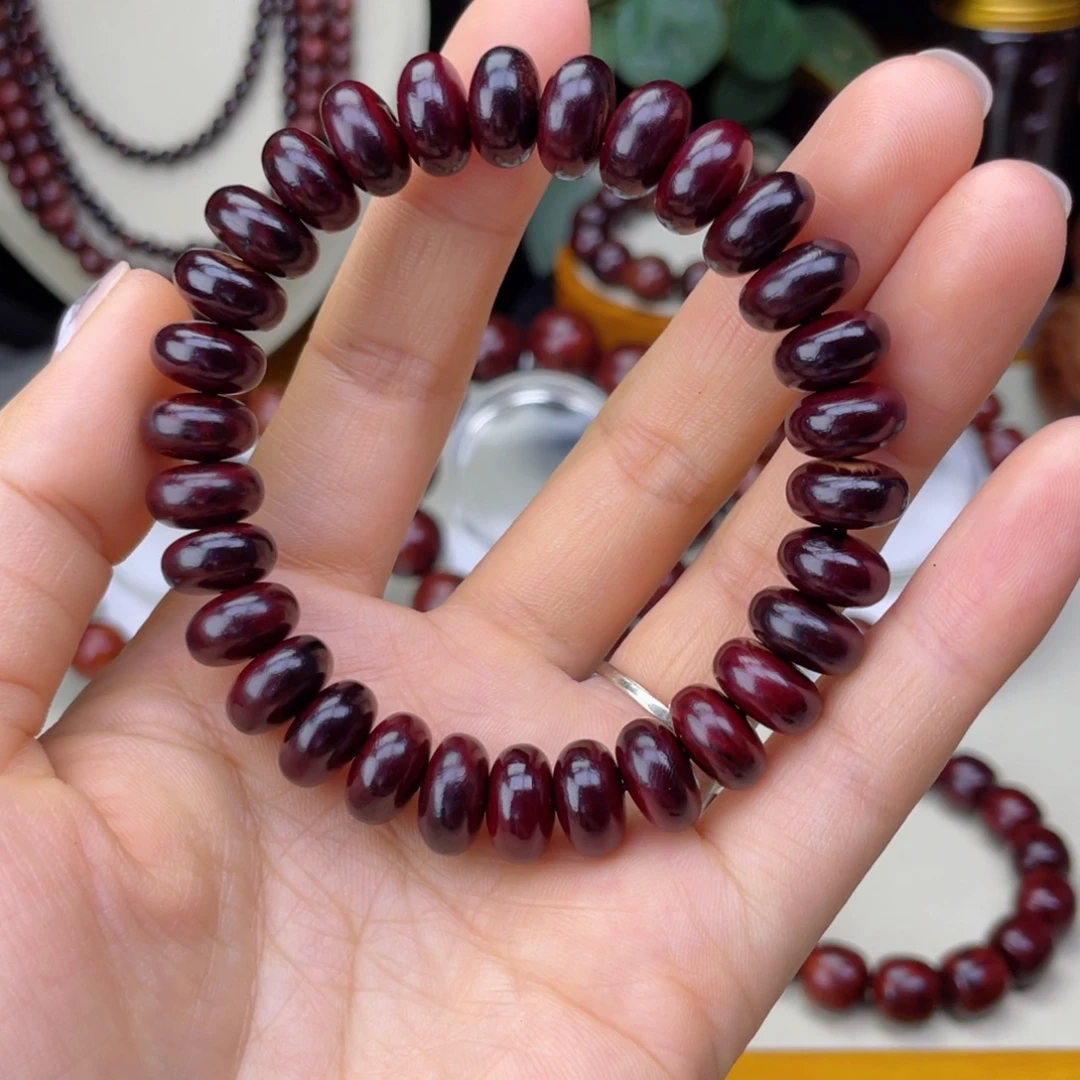 黄花梨/降香黄檀红降花梨公算盘珠