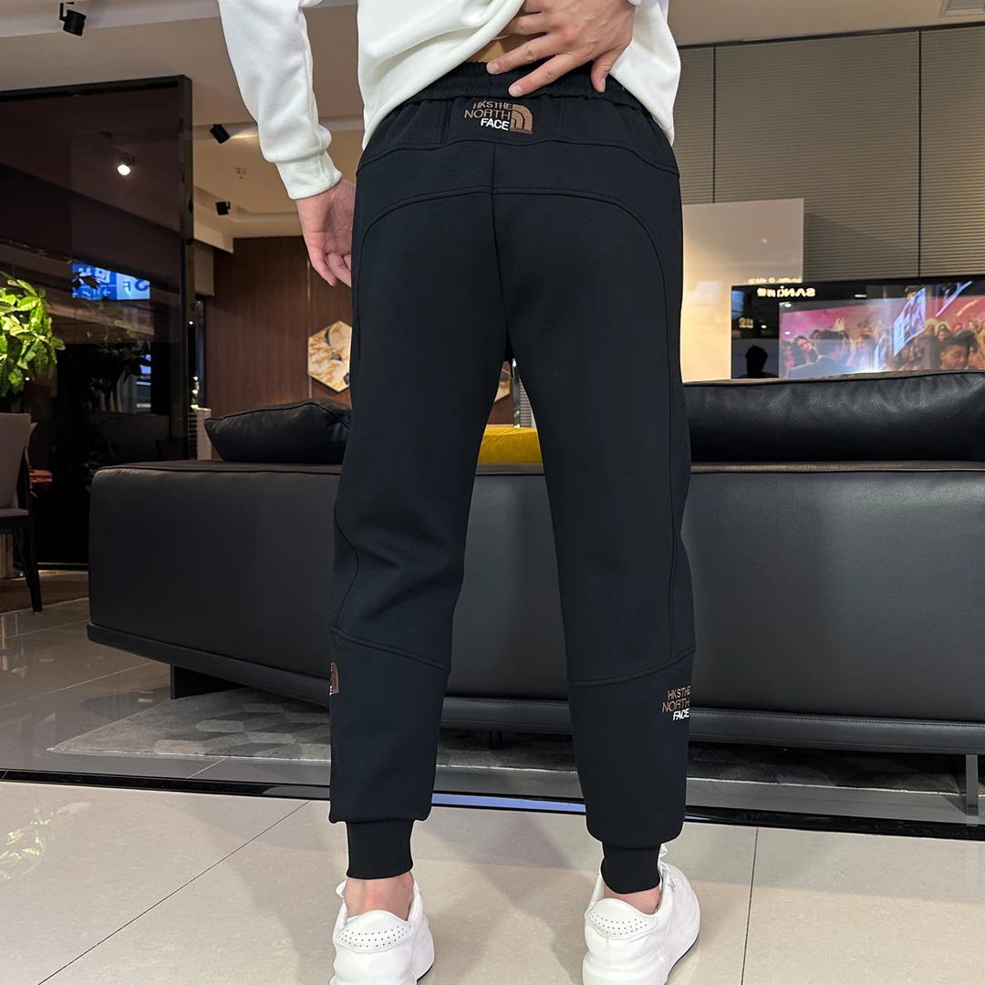 秋冬新款男士休闲裤时尚百搭运动裤哈伦束脚修身弹力弯刀卫裤小脚
