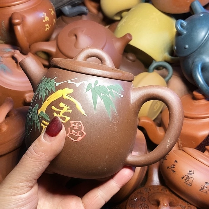 全手工制作 宜兴紫砂茶壶