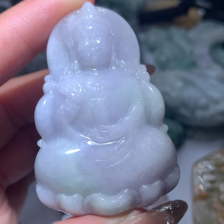 翡翠未镶嵌颈饰保真天然A货翡翠