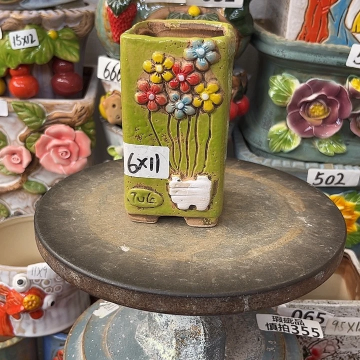 粗陶材质多肉花盆