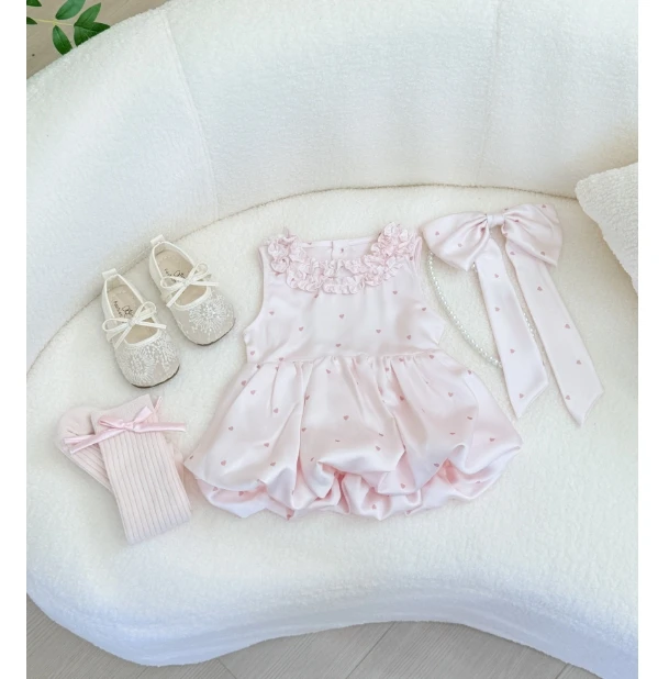 【现货】女童公主风无袖可爱花苞裙清凉连衣裙XY2535