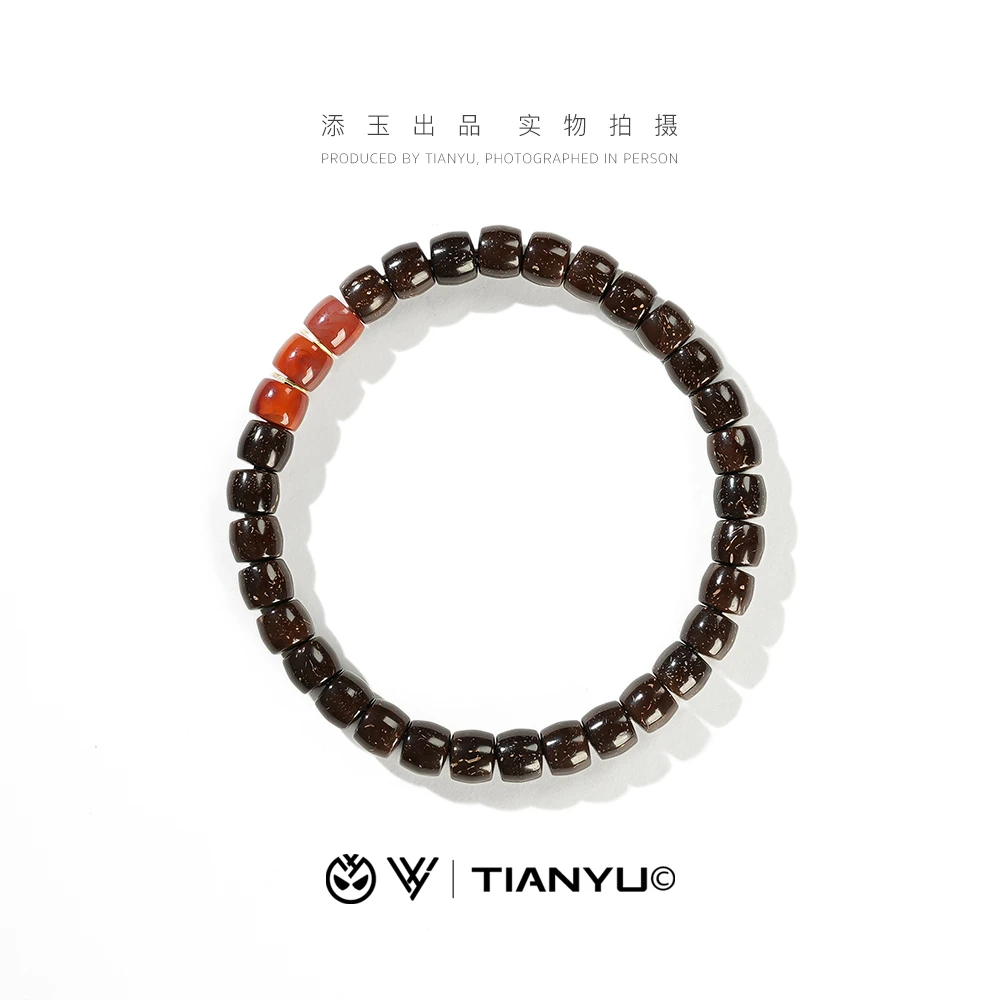 【TIANYU】原生态椰蒂搭配设计款单圈手串YD011