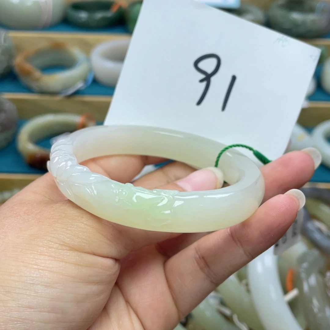未镶嵌手镯和田玉圈口58