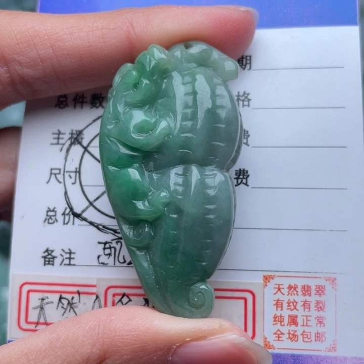 翡翠颈饰未镶嵌吊坠