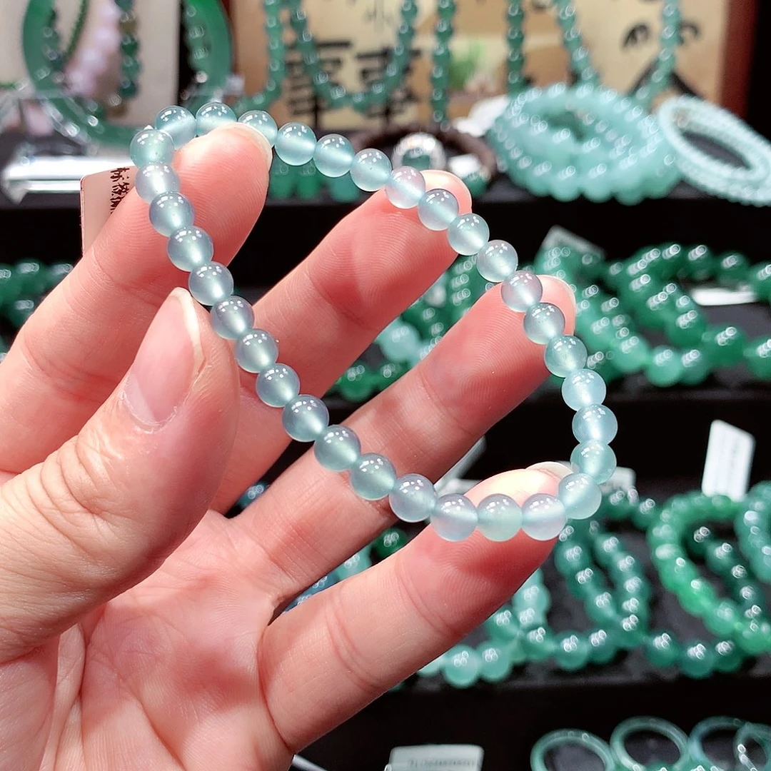 翡翠未镶嵌手链卡6