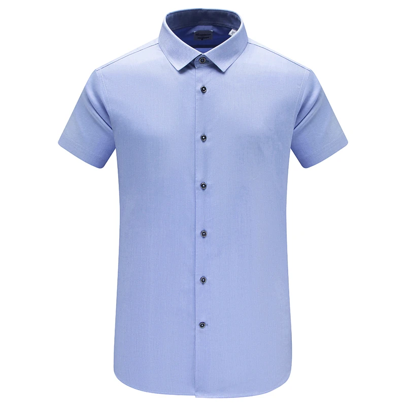 F3408【免烫】男式高档夏季短袖衬衫 绅士高级经典百搭衬衣