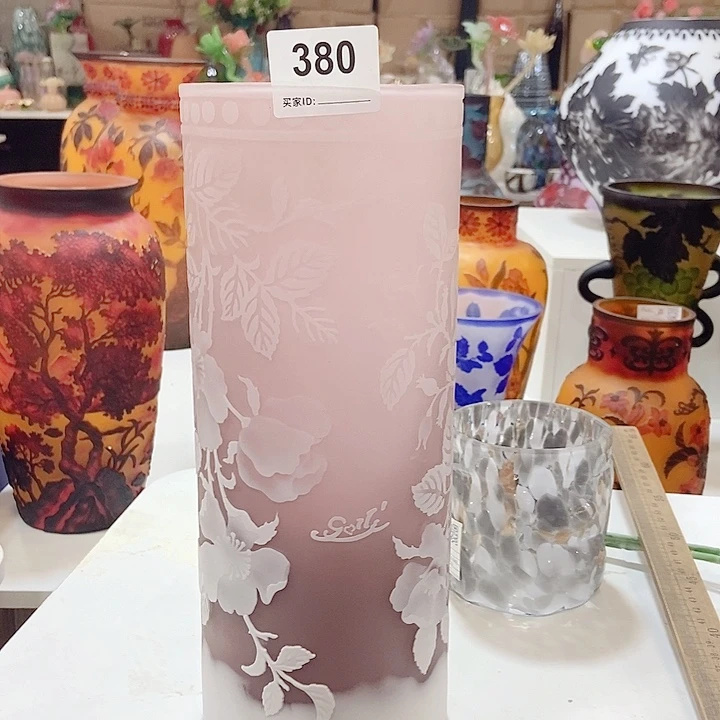 琉璃花瓶高度30厘米10