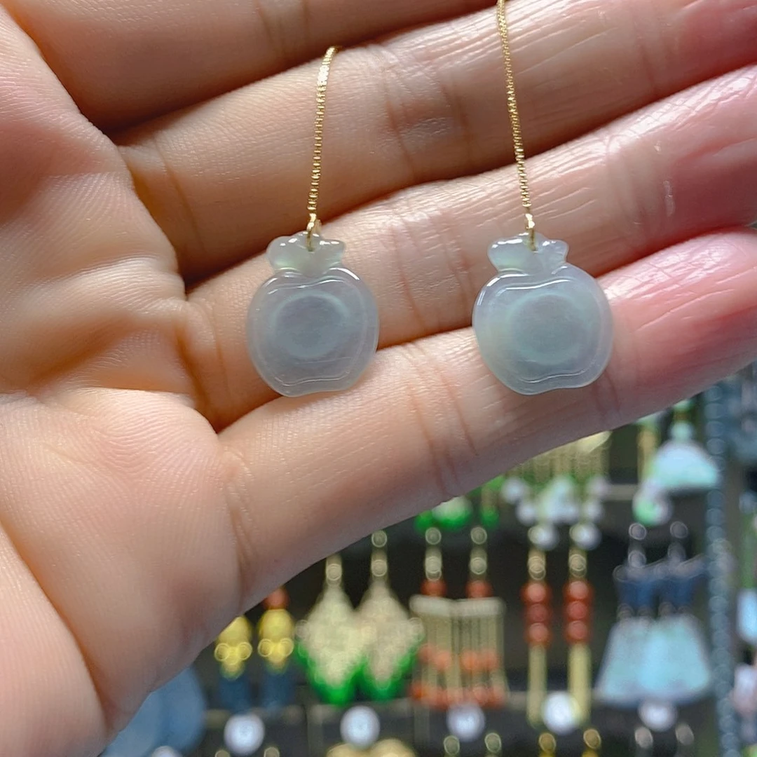 未镶嵌翡翠耳饰翡翠