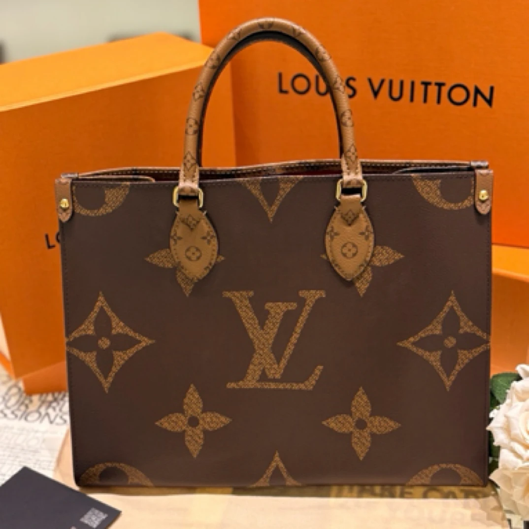 95新 LouisVuitton/路易威登 Onthego 老花 斜挎包 芯片款/JWD30