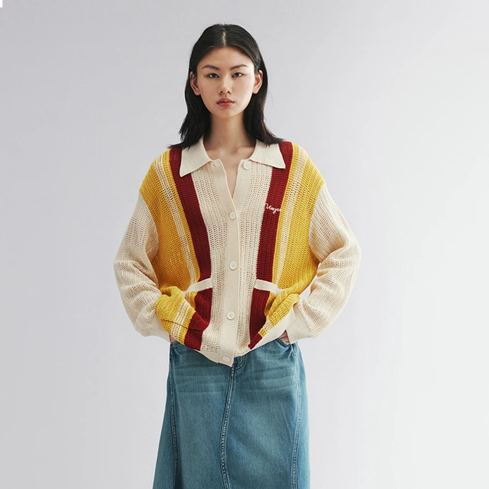 UOOYAA/乌丫2025秋季新款「New Vintage」复古毛开衫1143