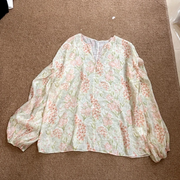 林杠杠春夏新品/花朵衬衫