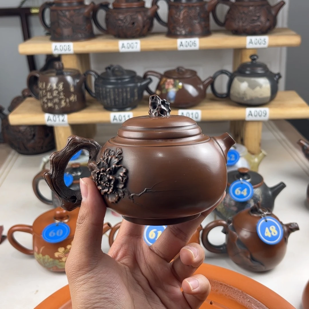 壶200cc 建水紫陶全手工制作，老匠人传承手艺