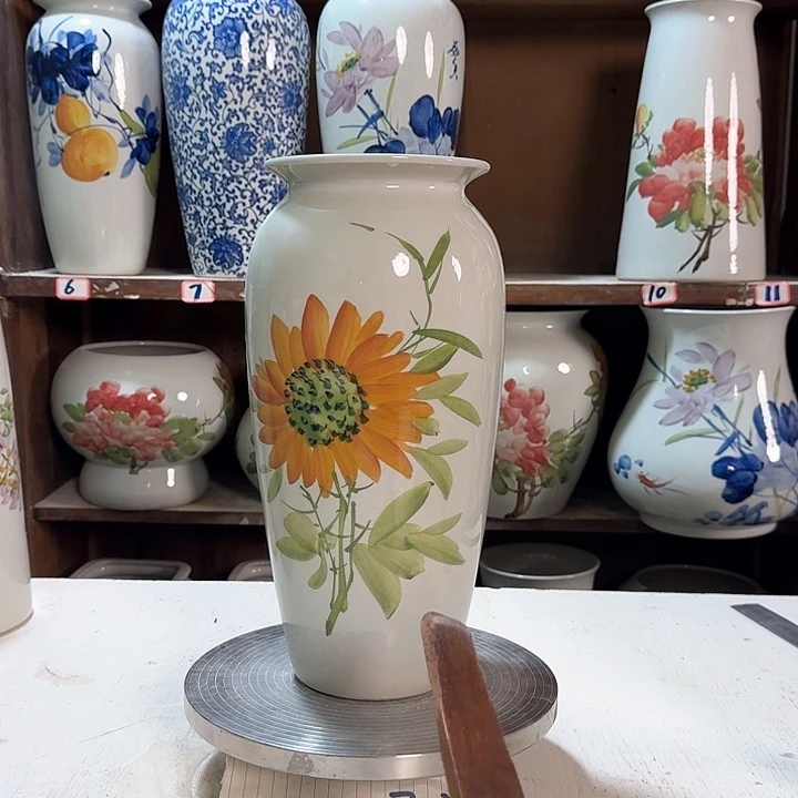 瓶高32向日葵陶瓷新款陶瓷