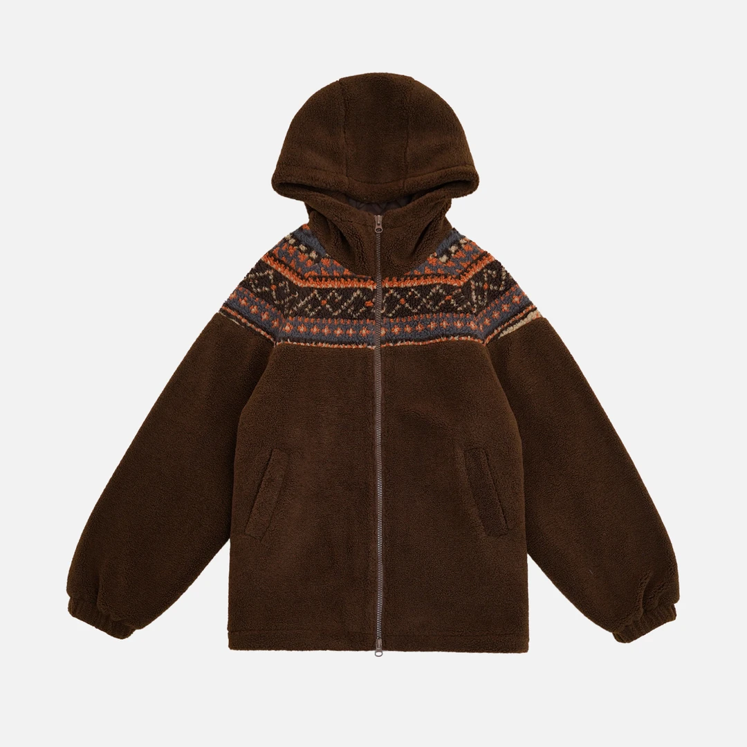 设计师原创冬季时尚简约宽松舒适慵懒松弛保暖加厚外套Z254067