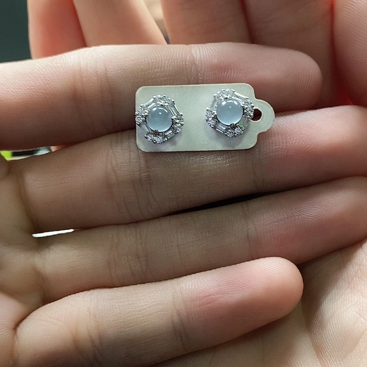 翡翠银S925镶嵌颈饰