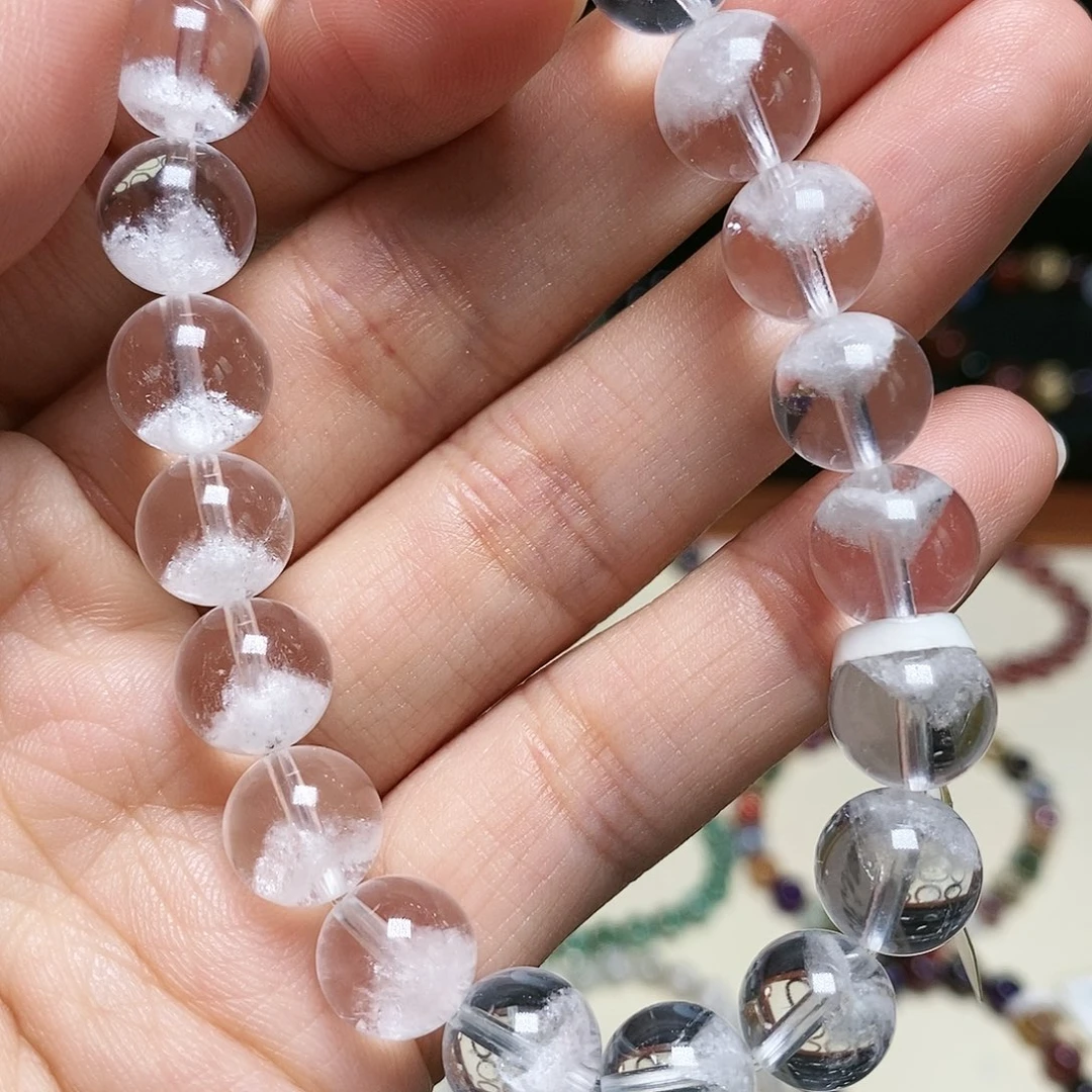 水晶手串未镶嵌白幽灵