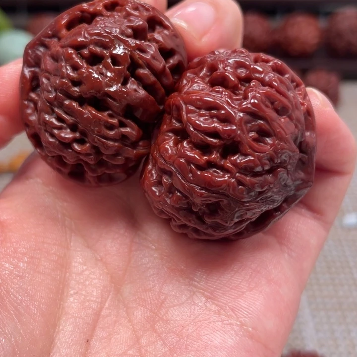 桃核把件官帽龟背文玩核桃