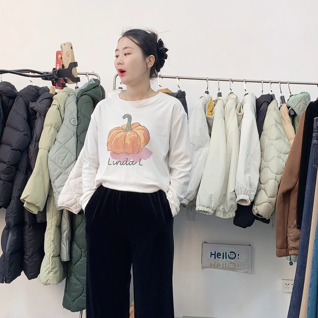 140斤以内南瓜打底衫