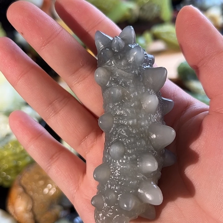 蛇纹石玉海参未镶嵌b****玲