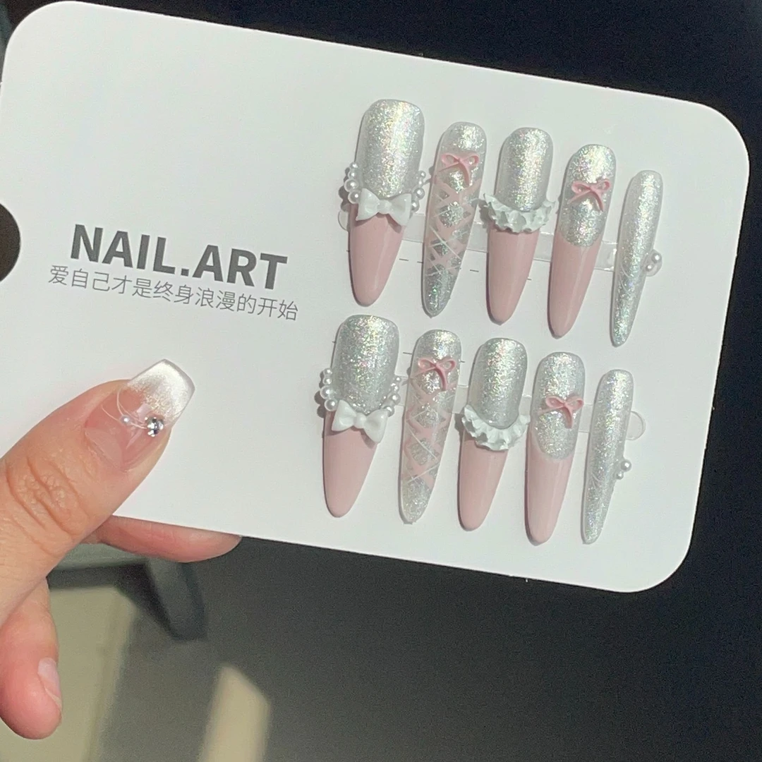 【首席女主角】2025纯手工新款高级蝴蝶爆闪气质显白公主穿戴甲