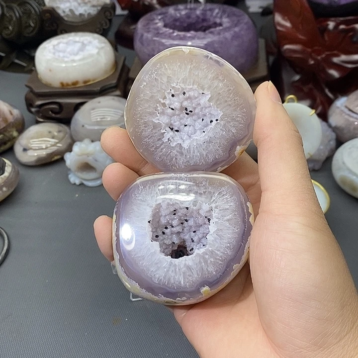 摆件紫晶未镶嵌聚宝盆