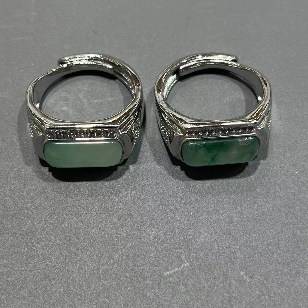 【菲菲】非洲翠蛋面戒指多样性发其一@k