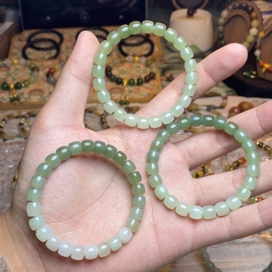 和田玉未镶嵌手链