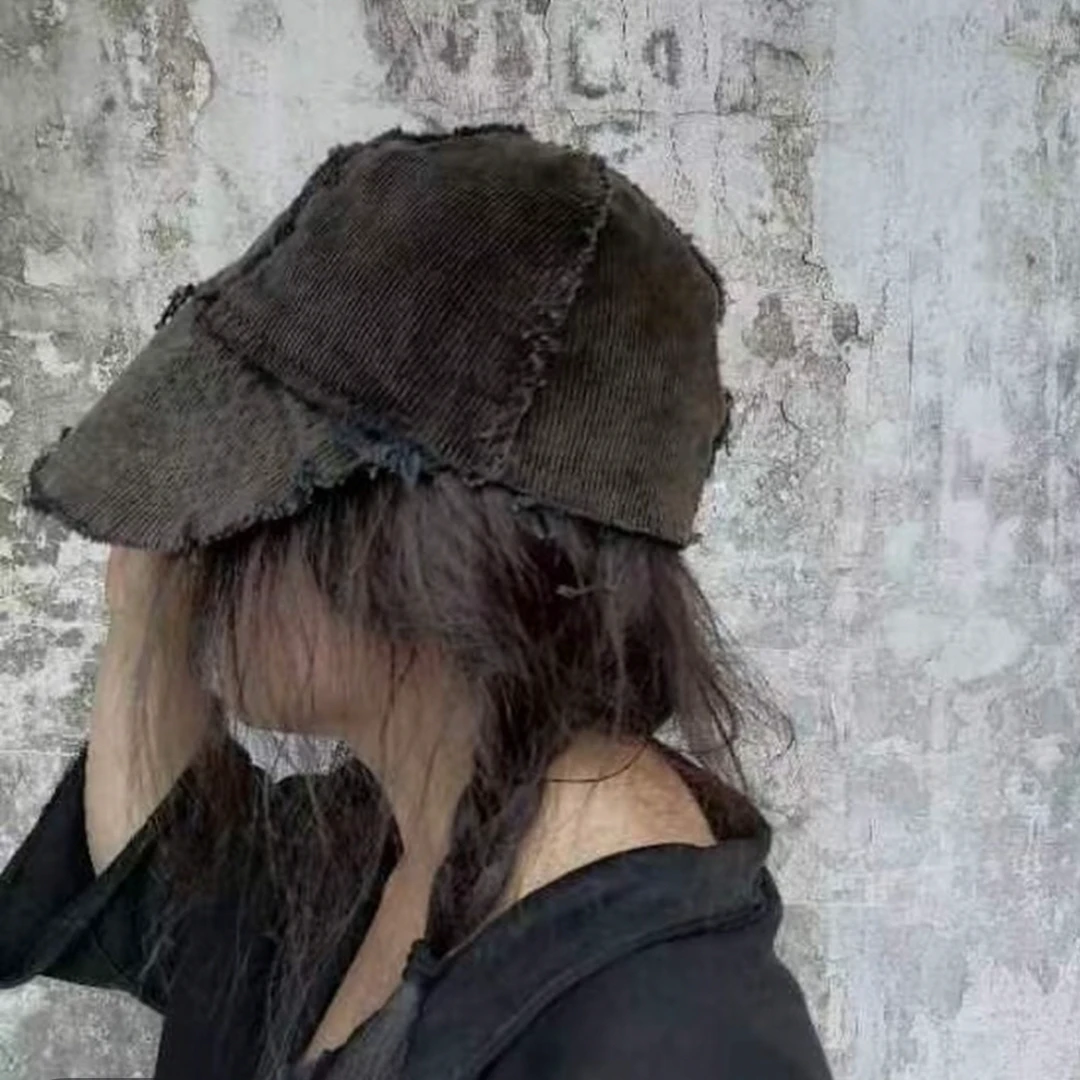 《樆木布衣》复古灯芯绒遮阳帽