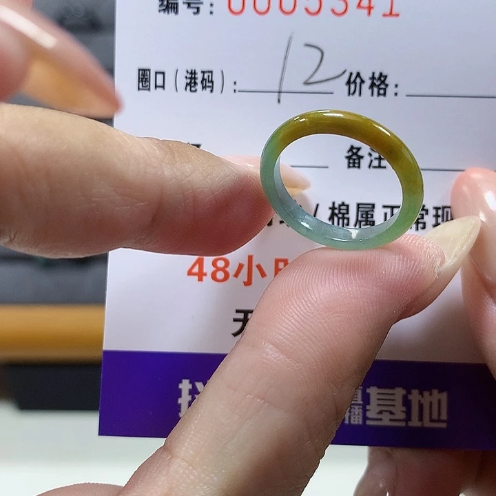 未镶嵌戒圈翡翠    0341
