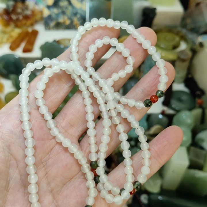 松***漠岫玉未镶嵌手串手串手串