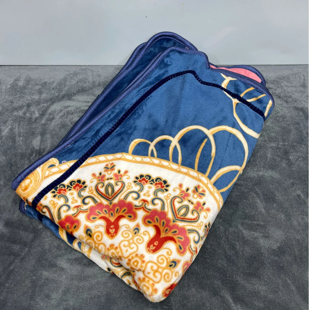 心想事成牛奶绒枕套一对48*74cm