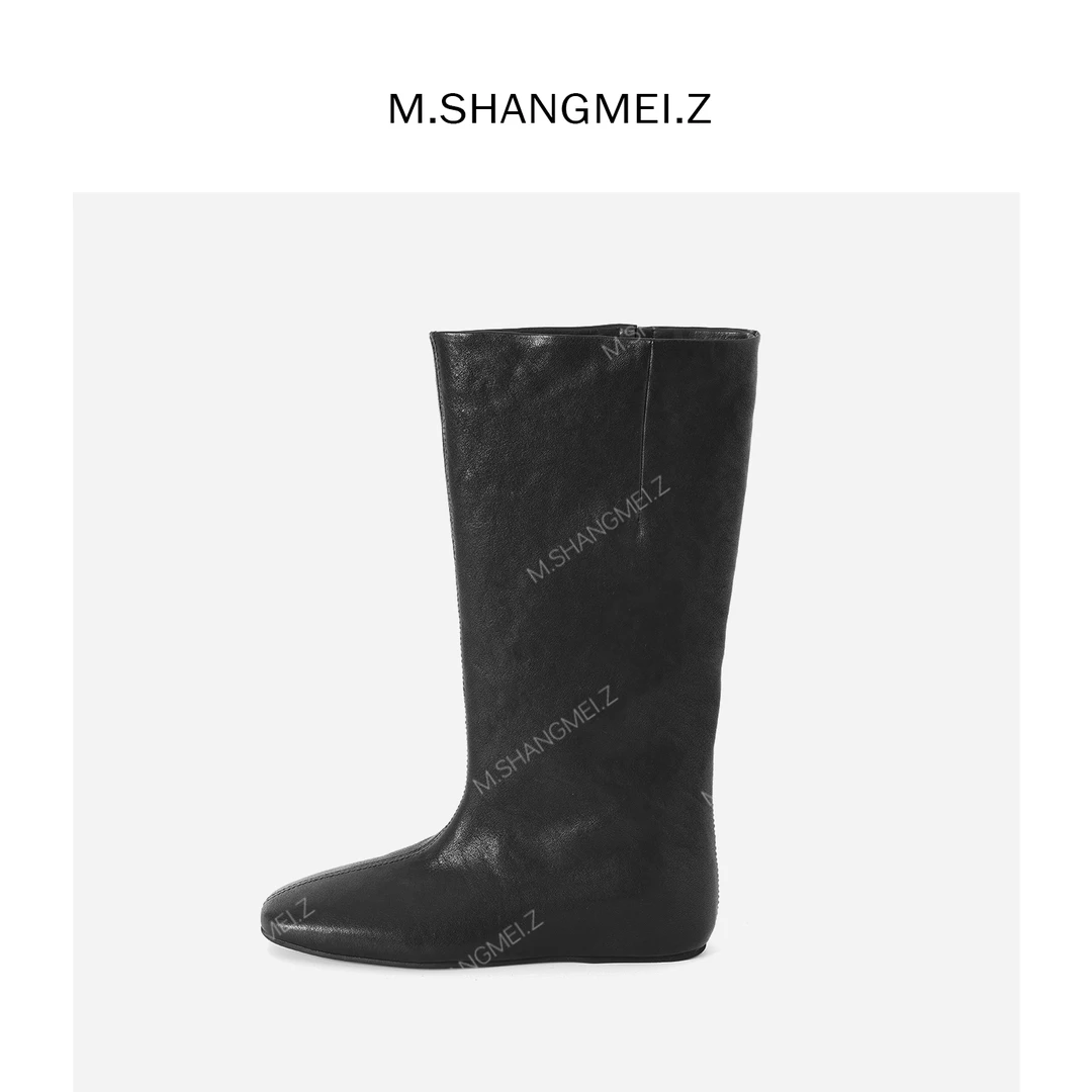M.SHANGMEI.Z/沐熙美大哥轻奢洋气时尚百搭长筒时装靴子F10445