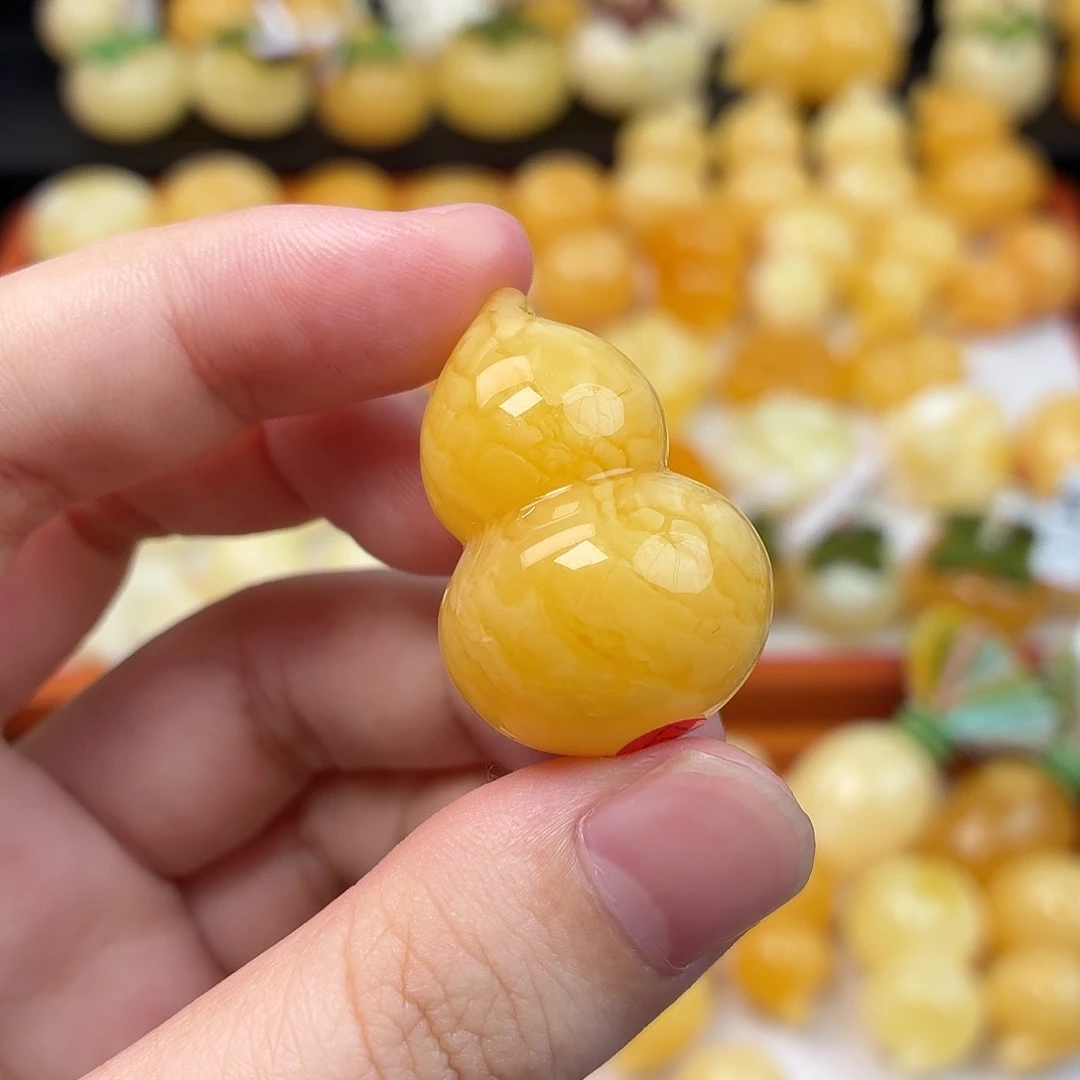 蜜蜡未镶嵌毛衣链蜜蜡