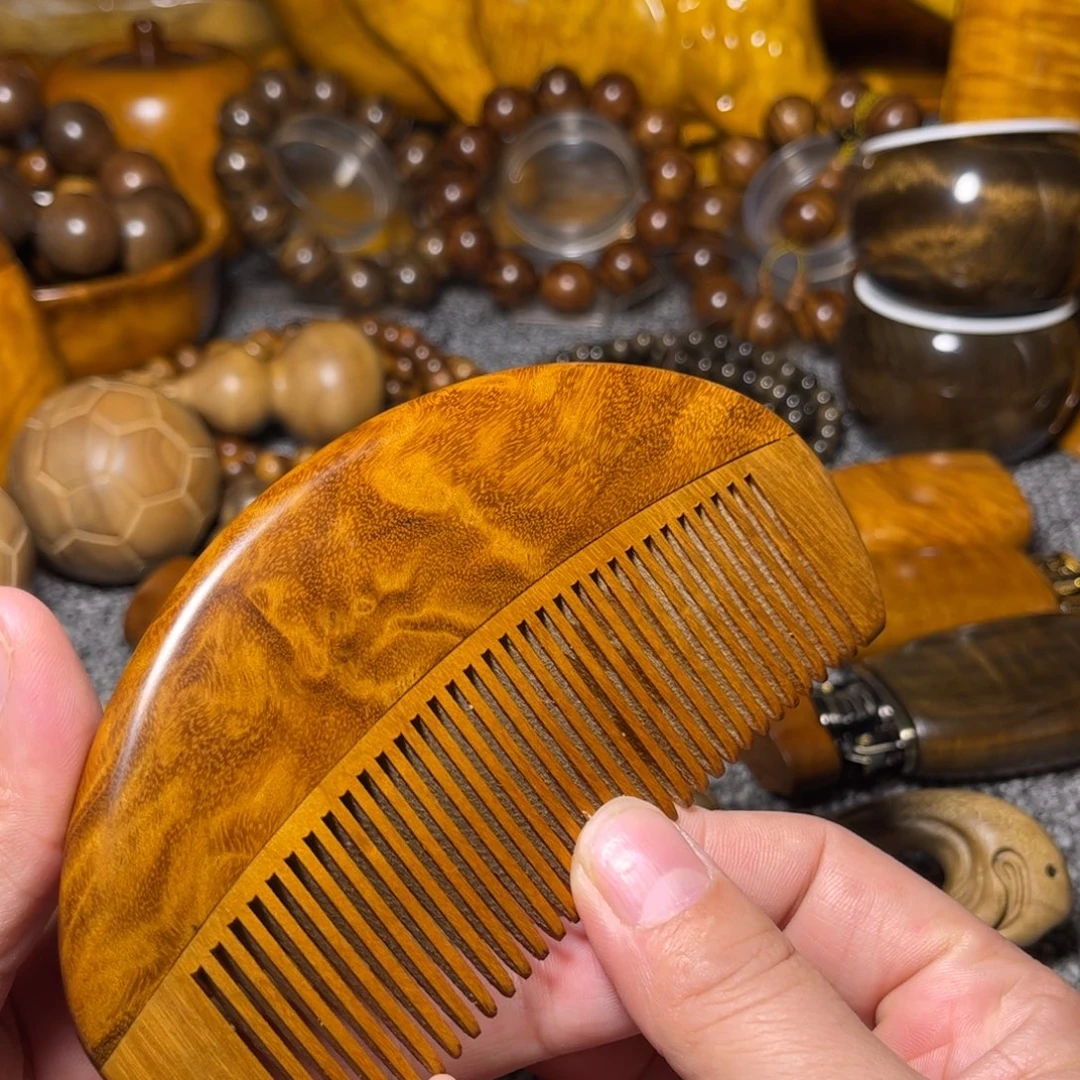 金丝楠龙胆老料梳子