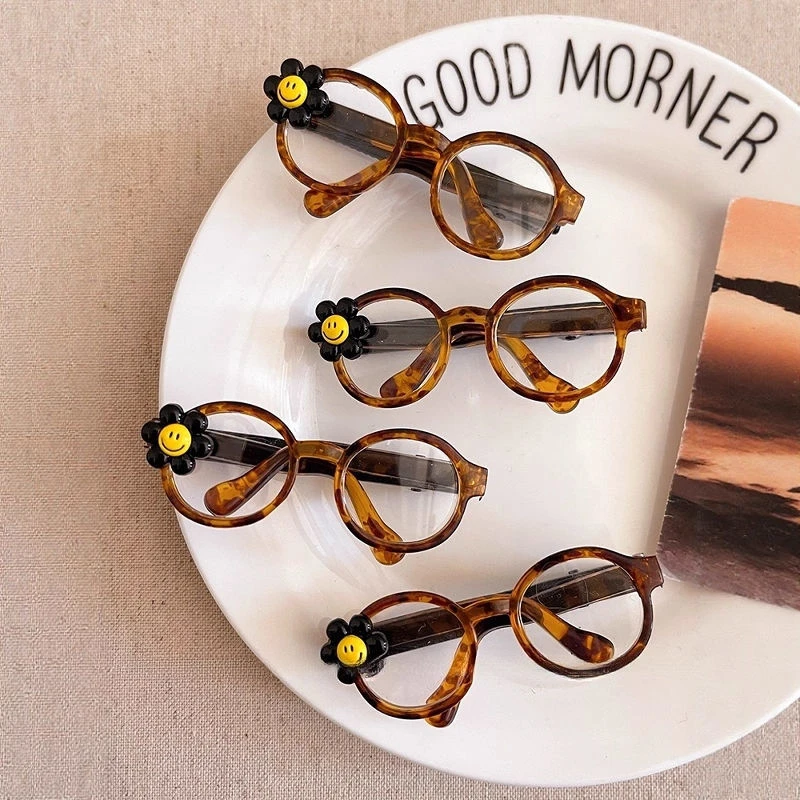 笑脸眼镜!设计感发夹女侧边夹子2025新款发卡发饰前额碎发刘海夹