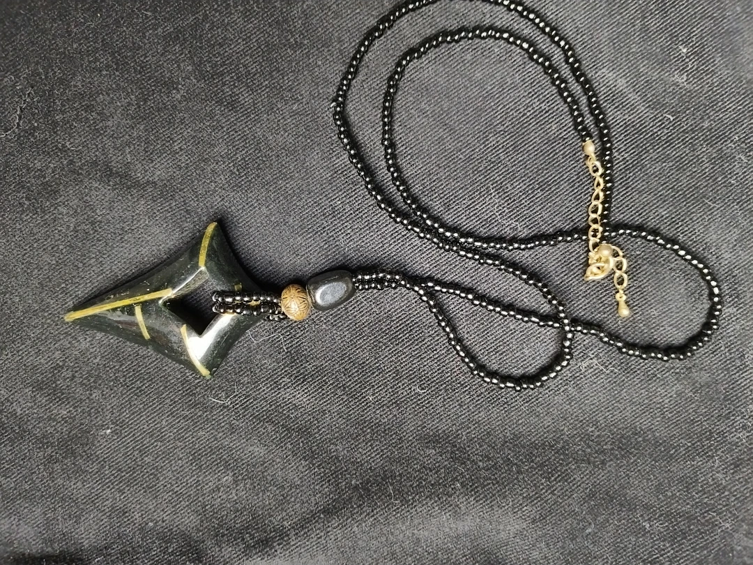 非金属亚克力项链 琉璃项链，复古中古气质。