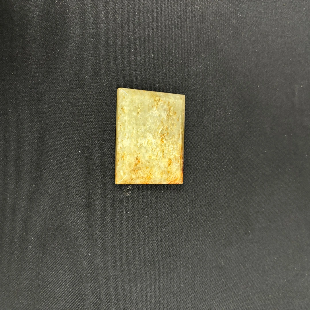 明代和田玉福寿如意帽正-NX