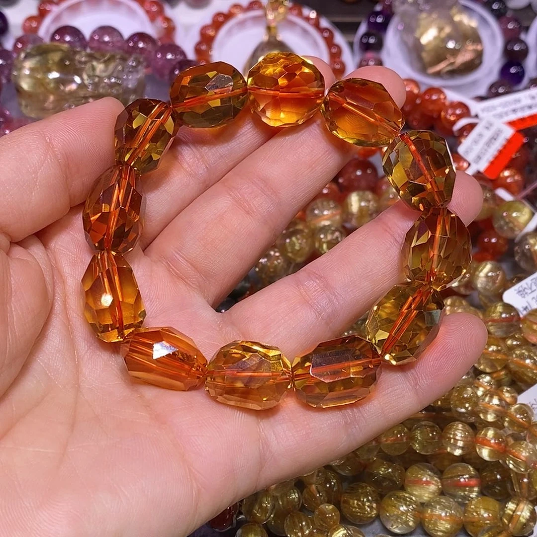 未镶嵌手镯水晶黄水晶14