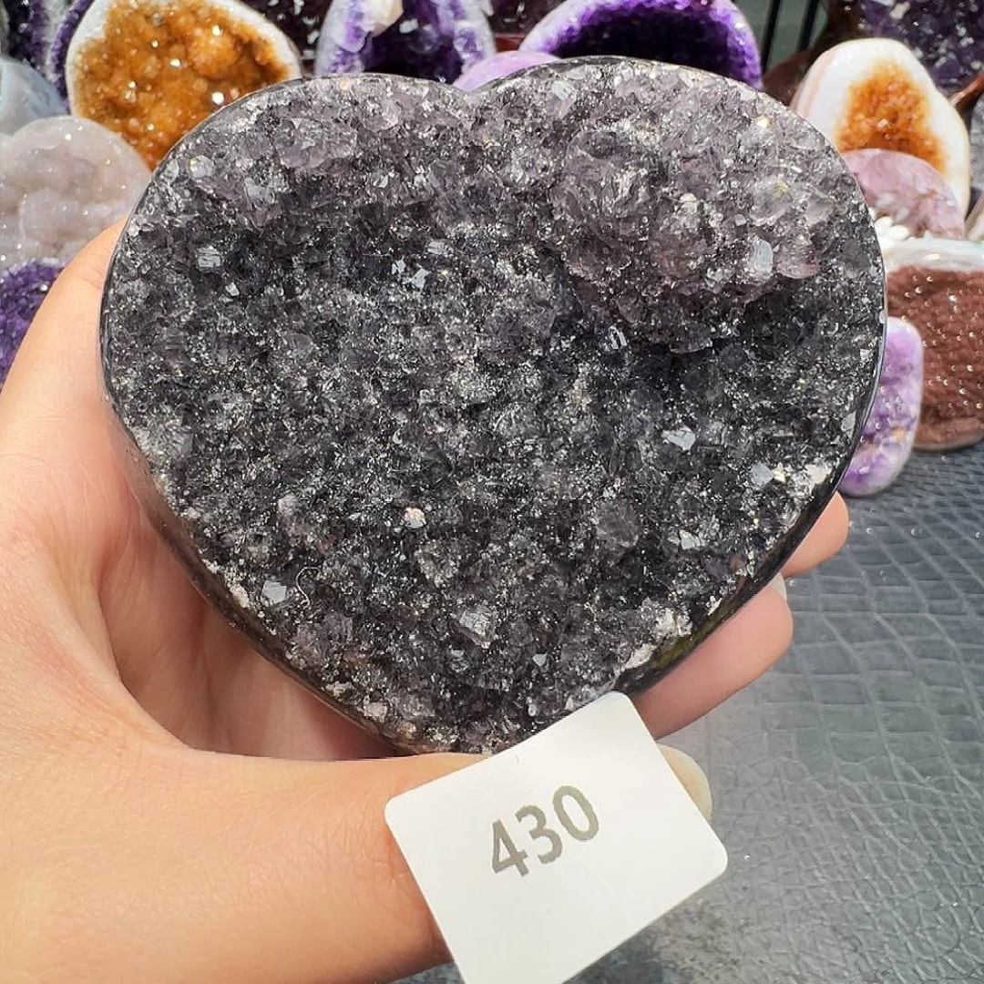 紫晶珠宝半成品未镶嵌