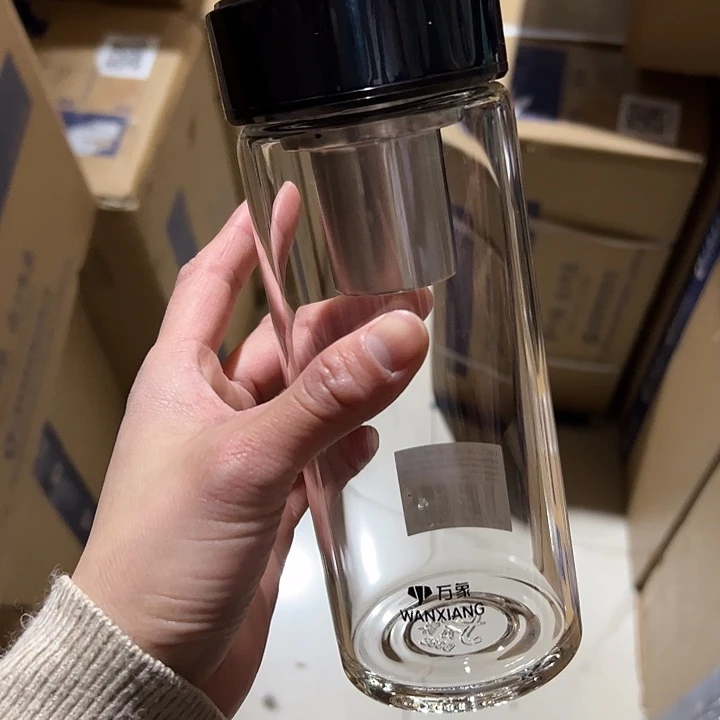 U266-75-560ml  单层烫手 蓝 杯套