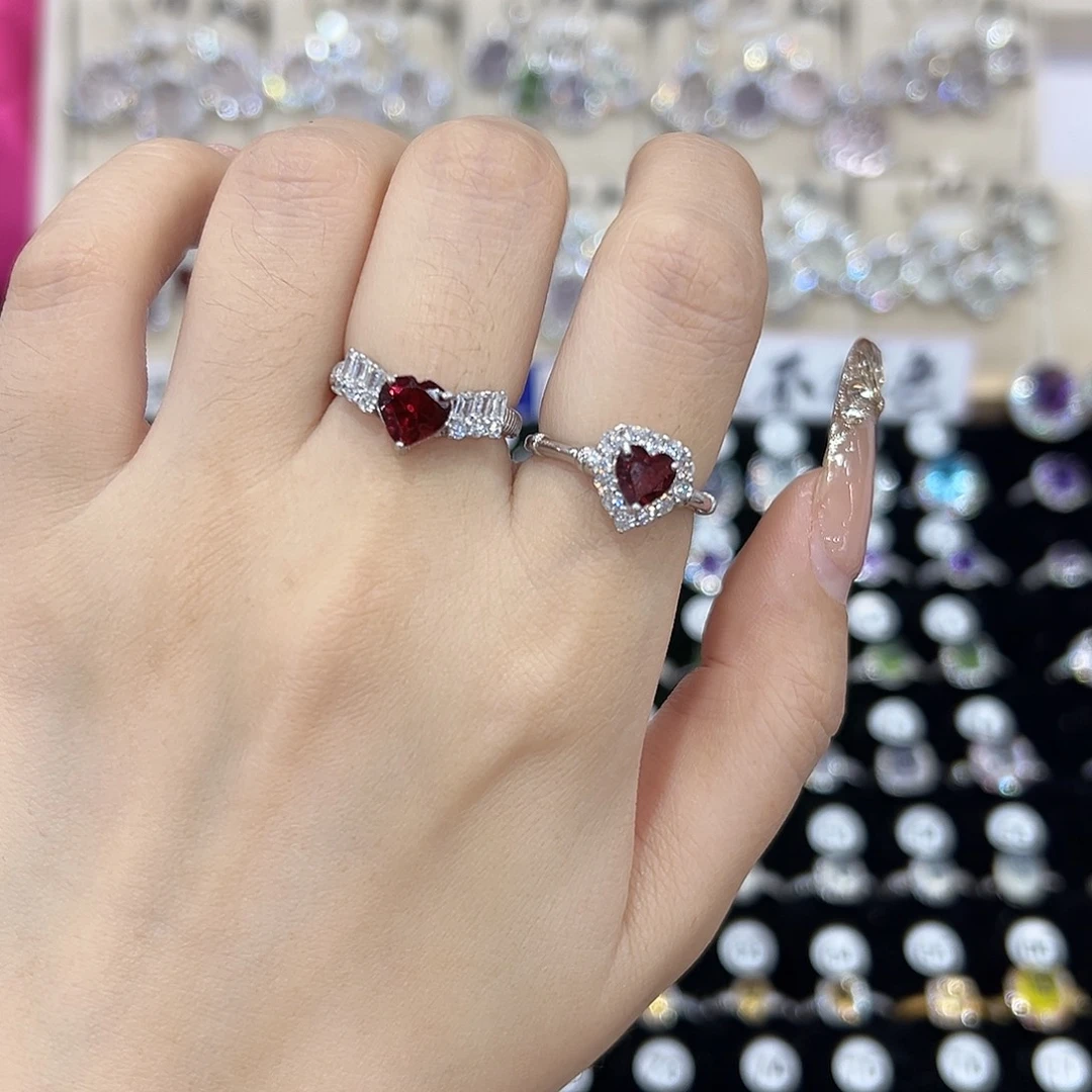 随****蛇纹石玉银S925镶嵌戒指