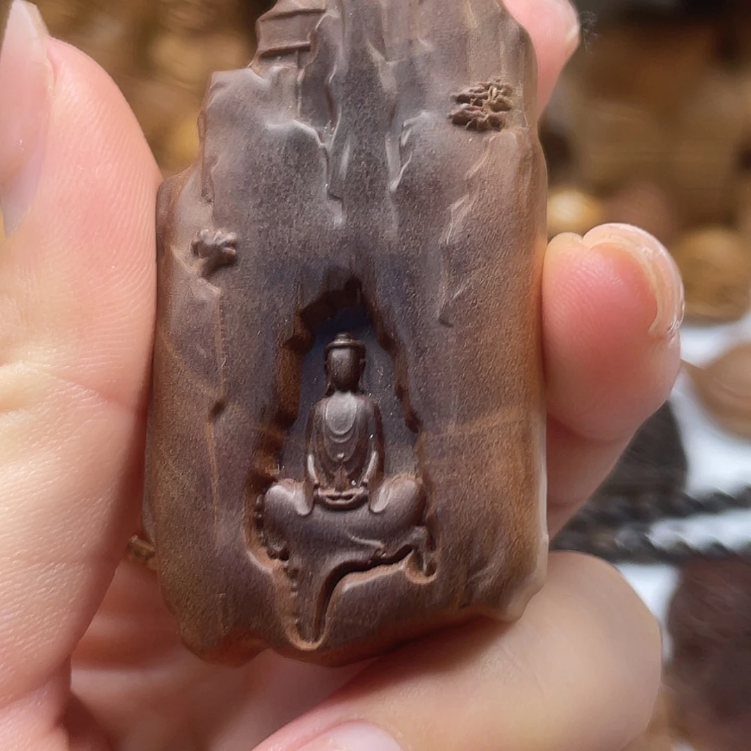 无事牌檀香木无相佛牌老山檀香