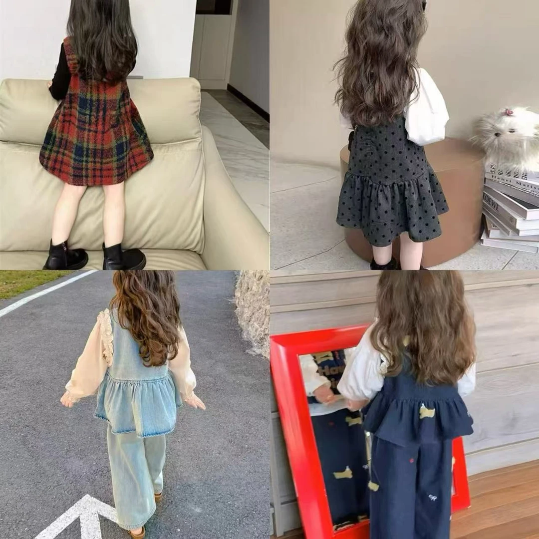 1【】Z202女童童装新品2025秋冬休闲卫裤百搭甜美卫裤